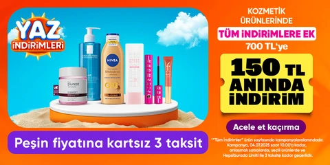 TÜM İNDİRİMLERE EK 150 TL ANINDA İNDİRİM