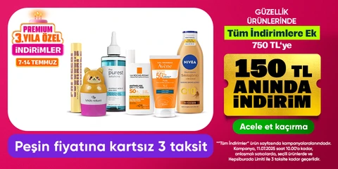 Güzellik Ürünlerinde Tüm İndirimlere Ek 150 TL Anında İndirim*