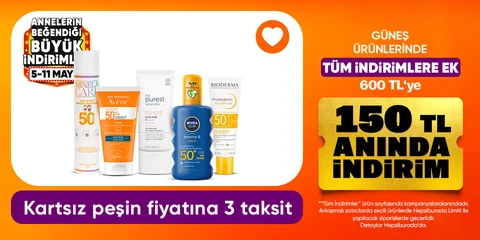 Güneş ürünlerinde 600 TL'ye 150 TL indirim 
