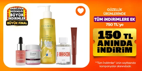 Güzellik ürünlerinde tüm indirimlere ek 750TL'ye 150TL kupon indirimi