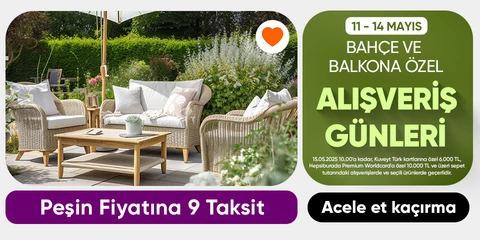 Bahçe ve balkonlarda alışveriş günleri