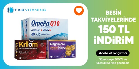 TABVITAMINS Lansmana Özel 600 TL'ye 150 TL indirim