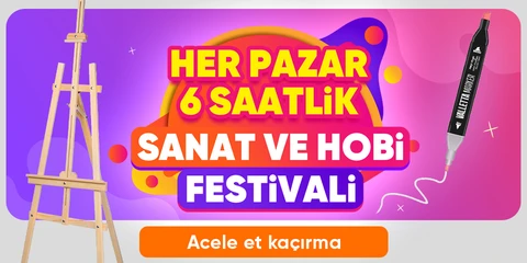 Her Pazar 6 Saatlik Sanat ve Hobi Festivali