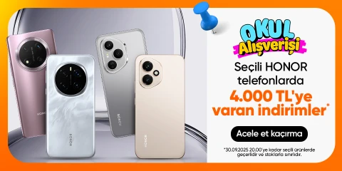 HONOR Telefonlarda 4000TL'ye varan İndirim