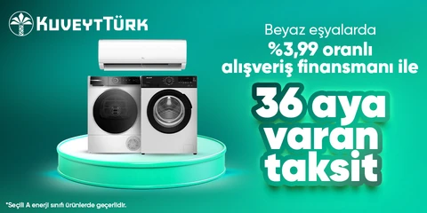 Beyaz Eşyalarda %3.99 Finansman Desteği