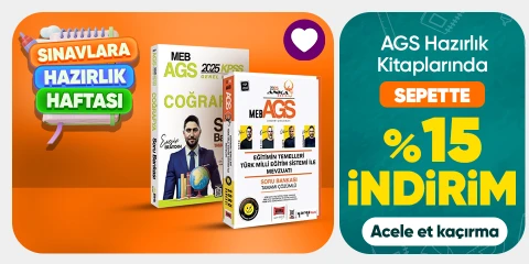 AGS Hazırlık Kitaplarında Sepette %15 İndirim