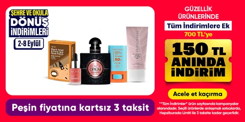 tüm indirimlere ek 700 TL'ye 150 TL indirim