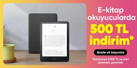 E-kitap okuyucularda  500 TL indirim*