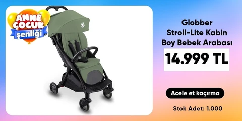 Globber Stroll-Lite Kabin Boy Bebek Arabası - Zeytin Yeşili