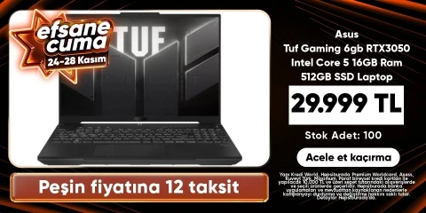 Asus Tuf Gaming 6gb RTX3050 Intel Core 5  16GB Ram 512GB SSD Laptop