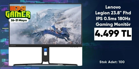 Lenovo Legion 23.8" Fhd IPS 0.5ms 180Hz Gaming Monitör 