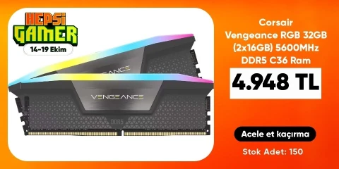 Corsair Vengeance RGB 32GB (2x16GB) 5600MHz DDR5 C36 Ram