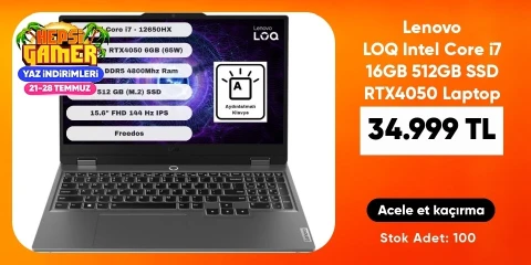 Lenovo LOQ Intel Core i7 16GB 512GB SSD RTX4050 Laptop