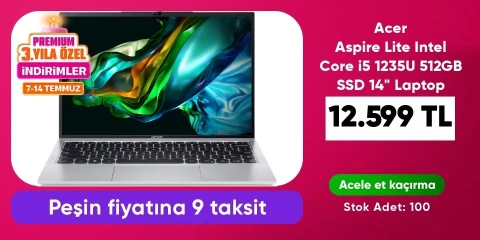 Acer Aspire Lite Intel Core i5 1235U 512GB SSD 14" Laptop