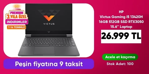 HP Victus Gaming i5 13420H 16GB 512GB SSD RTX3050 15.6" Laptop