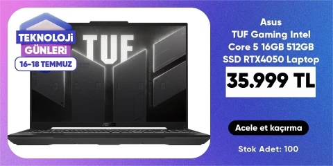 Asus TUF Gaming Intel Core 5 16GB 512GB SSD RTX4050 Laptop