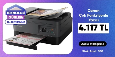 Canon Pixma Tarayıcı + Fotokopi + Wi-Fi + Faks + Çok Fonksiyonlu Yazıcı 