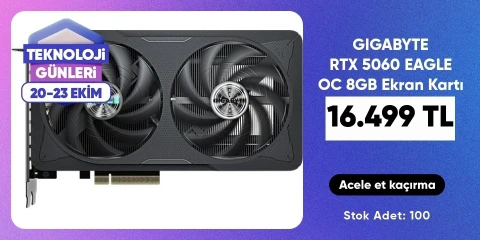 GIGABYTE  RTX 5060 EAGLE OC 8GB Ekran Kartı
