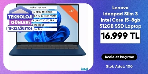 Lenovo Ideapad Slim 3 Intel Core I5-8gb 512GB SSD Laptop