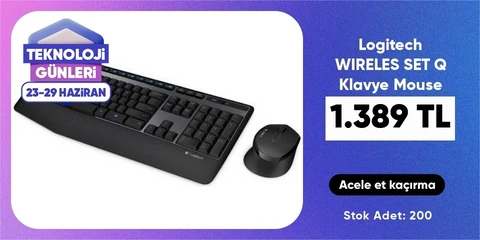 Logitech WIRELES SET Q Klavye Mouse