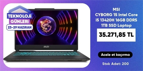 MSI CYBORG 15  Intel Core i5 13420H 16GB DDR5 1TB SSD Laptop