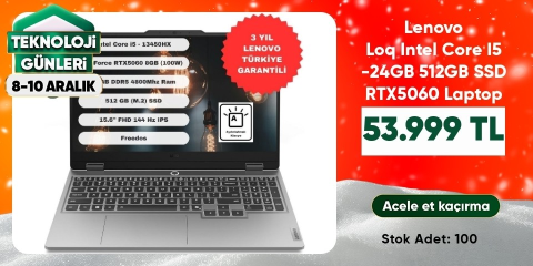 Lenovo Loq Intel Core I5 -24GB 512GB SSD RTX5060 Laptop