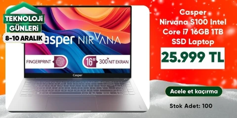 Casper Nirvana S100 Intel Core i7 16GB 1TB SSD Laptop