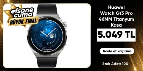 Huawei Watch Gt3 Pro 46MM Titanyum Kasa - Siyah