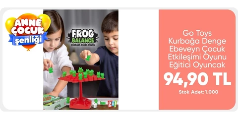 Go Toys Kurbağa Denge Ebeveyn Çocuk Etkileşimi Oyunu Eğitici Oyuncak Kutu Oyunu