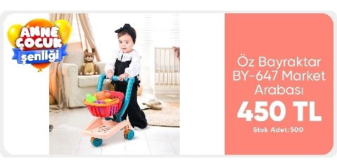 Öz Bayraktar Plastik BY-647 Market Arabası -Öz Bayraktar