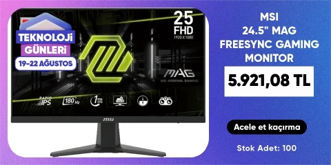 MSI 24.5" MAG FREESYNC GAMING MONITOR