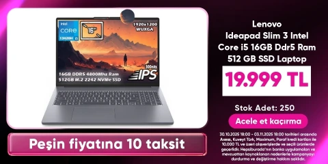 Lenovo Ideapad Slim 3 Intel Core i5 16GB Ddr5 Ram 512 GB SSD Laptop