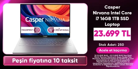 Casper Nirvana Intel Core i7 16GB 1TB SSD Laptop