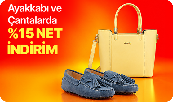 Ayakkabı ve Çantada %15 NET İNDİRİM