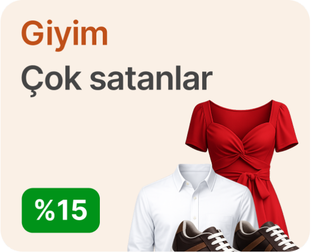 Giyim Çok satanlar %15