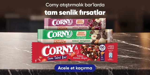 Corny Atıştırmalık Barlarda Süper Fiyatlar!