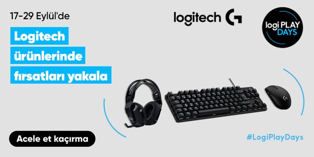 17-29 Eylül'de  Logitech ürünlerinde fırsatları yakala