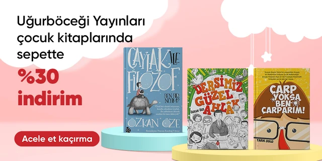 Uğurböceği Yayınları çocuk kitaplarında  sepette %30 indirim