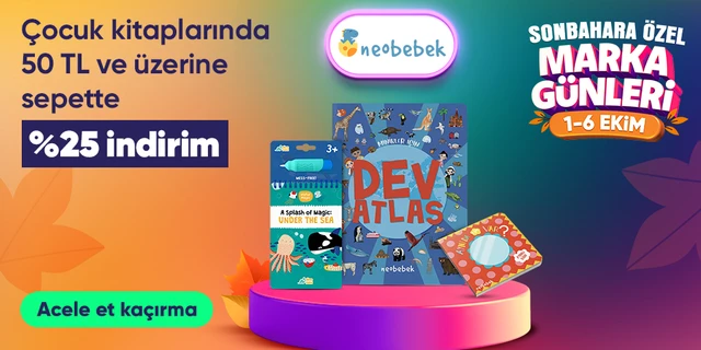 Çocuk kitaplarında 50 TL ve üzerine sepette %25 indirim