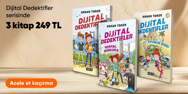 Dijital Dedektifler serisinde  3 kitap 249 TL