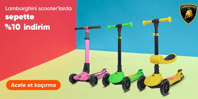 Lamborghini Markalı Scooterlarda Sepetten %10 İndirim