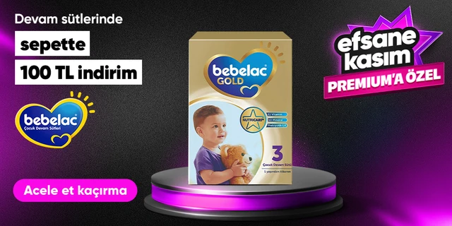 Bebelac Devam Sütlerinde Sepette 100TL İndirim