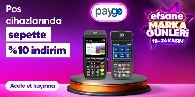 Paygo Pos Cihazlarında Sepette %10 İndirim