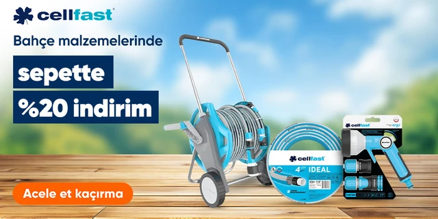 Cellfast Bahçe Malzemelerinde Sepette %20 İndirim