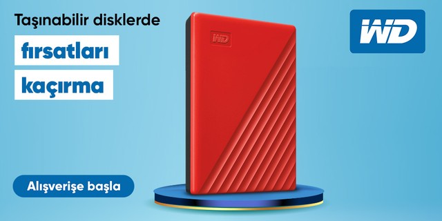 WD Taşınabilir Disklerde Fırsatlar