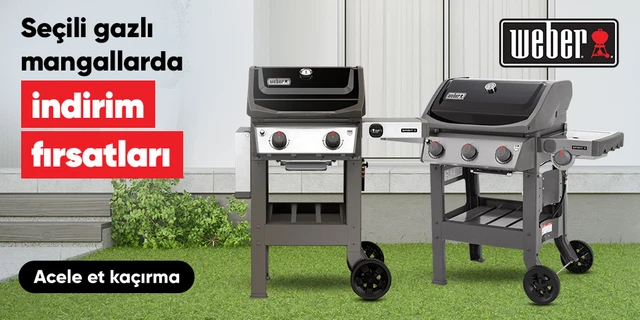 Seçili Weber Markalı Gazlı Mangallarda %20 İndirim Fırsatı