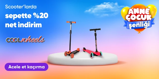 Cool Wheels Marka Scooterlarda Sepette Net %20 İndirim