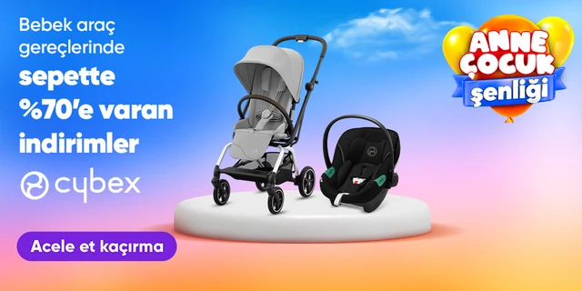 Cybex Bebek Araç Gereçlerinde Sepette %70'e Varan İndirim