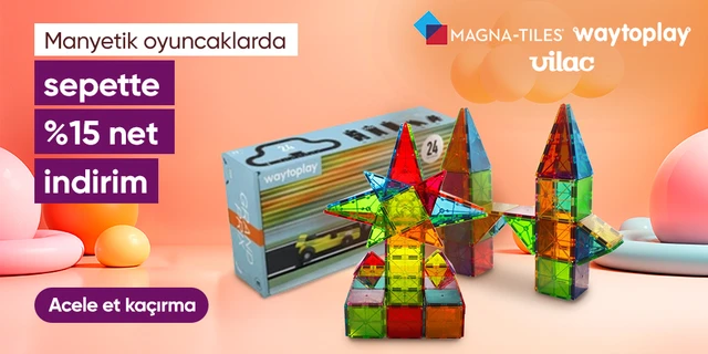 Magna-Tiles, Vilac, Wayto Play Manyetik Oyuncaklarda Sepette Net %15 İndirim