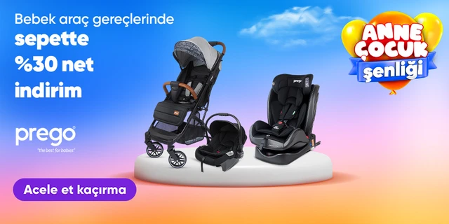 Prego Bebek Araç Gereçlerinde Sepette Net %30 İndirim